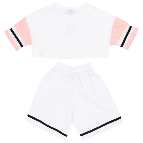 Target Παιδικό σετ Crop Top & Bermuda Single Jersey ''Queen''